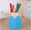 Schattige pop creatieve pen houder vaas kleur potlood box make-up borstel briefpapier bureau set nety design container cadeau opslag levert