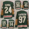 KOB Reverse Retro Hockey Kirill Kaprizov Jerseys Marc-Andre Fleury Jared Spurgeon Marcus Foligno Kevin Fiala Mats Zuccarello Matt Dumba Joe