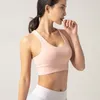 Sport Bra Yoga Outfits Kvinnor Underweasr Running Yoga Vest Shock Fast Samla formade Fitness Sexiga Korsback Tank Toppar