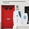 Wireless Doorbell 100m Range Cordless Music Door Bell With LED Light Remote Control Home Security System Easy Installation1