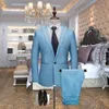 Ternos Masculinos Blazers Homens de Luxo Homens Casamento Mala Magro Fit para Traje Business Formal Party Casual Wear Wear (Jacket + Calças)