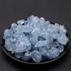 1000g Natural Blue Celestite Mineral Quartz Crystal Bulk Ruwe Steen Gravel Healing edelsteen Raw Rocks for Crafts, Woondecoratie, Fontein