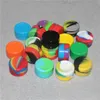 100pcs Reusable 5ml boxes silicone oil containers for E-cig atomizer silicon jars dab wax container mini rigs DHL