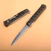 2019 Kniv Knives Side Open Spring Assisted Knife 5Cr13Mov 58HRC Stee+Aluminium Handle EDC Folding Pocket Knife Survival Gear