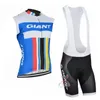 2020 Giant Team Radfahren Ärmelloses Trikot Weste Trägershorts Sets Atmungsaktive Rennrad Fahrradbekleidung 2020 N030290207002360