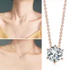 Fashion Crown Pendant ketting voor vrouwen retro vintage klassieke ros￩gouden kleur kubieke zirkoon stenen sieraden N390