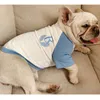 Patchwork Pet Dog Shirt Puppy Outfit Spring Summer Dog Clothes Pet Matching Clothes For Dogs French Bulldog Ropa Perro Pet Coat 201102
