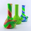 Pipa ad acqua Bong Narghilè Olio Dab Rig Accessori per fumatori in silicone da 8,5 pollici Percolatore Tubo divertente Bong a gravità per adulti Bruciatore a nafta Regalo personalizzato per narghilè