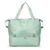 Duffel Taschen Reisetasche Frauen Tote Handtasche Wasserdichte Schulter Weibliche Wochenende Gym Sport mit Schuhe Fach276U