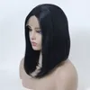 Parrucche BOB anteriori in pizzo sintetico completamente dritto da 10 ~ 16 pollici Parrucca di capelli umani di simulazione perruques da DHL
