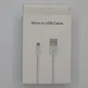 1M Fast Charging Phone Cables With Retail Box Package Cable For Samsung Galaxy S22 S21 S20 S6 S7 S8 S10 Xiaomi 7 8 11 12 Phones Type C V8 Micro USB Data Charger Cord Android