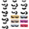 Novo 3D Mink Eyelashes Maquiagem 8D ​​Mink Eyelash Soft Natural Espesso Eyelashes 3D Eyelash Extensão