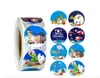 Present Wrap 500pcs / Roll God jul Santa Claus Elk Sleigh Snowman Stickers 500pcs för Xmas Tack Hälsningskort Decor1