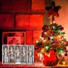 1 set Kerstmis houten pop decor kerstmuskraker pop hanger creatieve glinsterende ornament voor party winkel hom1