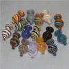 Colorido fumando bolha de vidro CAP CAP CAPS TOP Ajuste Para 20mm 25mm Quartz Banger Prego X XL Bangers Tubulação de água