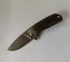 High End Ny Design Liten Flipper Folding Kniv D2 60HRC Satinblad TC4 Titanlegering Handtag Kullager System EDC Pocket Knives