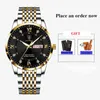 Men Watches Poedagar Brand Stainless Steel Black Waterproof Luminous Japan Quartz Business Casual Simple Luxury Designer 220208