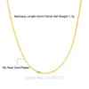 Mens Women Unisex Yellow Gold Filled Thin Necklace Link Chain306P