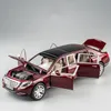 1:24 Maybach S600 Metal Car Model Diecast Alloy Models High Simulation Car يمكن فتح ألعاب القصور الذاتي للأطفال تختلف