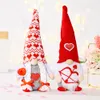 Articoli per feste Decorazione di San Valentino Peluche Gnomi Doll Home Table Ornamenti di elfi di San Valentino Regali di San Valentino dolci XBJK2201