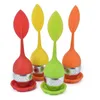 Créeurs de théières Créeurs Silicone Thé Spoon Infuseur avec des feuilles de qualité alimentaire Forme des infuseurs en acier inoxydable Filtre Filtre Li3059044