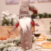 Weihnachtszwerge Weinflaschenhülle, handgefertigt, schwedische Tomte-Zwerge, Weihnachtsmann, Flaschenaufsätze, Taschen, Urlaubsdekoration, JK2010XB