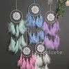 Dream Catchers with Feather Crafts Handmade Dreamcatchers for Boho Wall Hanging Decoration Home Bedroom Ornament Festival Present by sea T9I001771