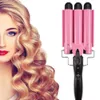 Profesjonalny Curling Żelazny Ceramiczne Potrójne Barrel Kurczowy Włosy Żelazka Fala Włosów Waver Styling Tools Styler Wand Wand