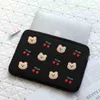 För ärmväska Korea Fashion iPad Pouch Cute Cartoon Ins Bear Tablet Mac iPad Pro 9.7 10.5 11 13in laptop innerpåse 202211