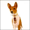 Fournitures de vêtements pour chiens Pet Home Garden Thanksgiving Dogs Bow Tie Xmas Cat Collar Chiot Cravates Toilettage Funny Festival Accessoires