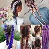 24 pouces couleur unique brillant pour cheveux en gros Extension de cheveux synthétiques torsion Jumbo tressage Kanekalon cheveux 30 pièces DHL