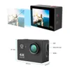 Oryginalny H9 / H9R Action Camera Ultra HD 4K / 30FPS WIFI 2.0 "170D Podwodny Wodoodporny Kask Cam Vedio Sport Pro Cam