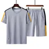 Summer new men's casual sportswear set Korean fashion with handsome short sleeve two piece kg-242