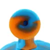 6 pouces verre bong silicone pipe bongs narguilé citrouille conduites d'eau Halloween fumer dab rigs résistant à la chaleur barboteur prix favorable