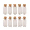 10cc Små glasburkar med korkar Mini Wishing Bottles 100PCS 22x50X12.5mm 10 ml flaskor