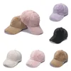 Autumn and winter Korean version of simple warm woolen hat Casual student baseball caps