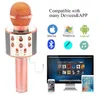 WS858 Bezprzewodowy Mikrofon głośnikowy Przenośny karaoke HiFi Bluetooth Player WS858 dla XS 6 6s 7 iPad iPhone tabletki PC PK Q78355437