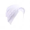 Diadema de mujer, pañuelos trenzados de retales, gorro, turbante musulmán, accesorios para el cabello, gorro de moda para mujer, estilo africano