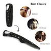 Vikbar stålhårkam Portable Travel Hair Brush Folding Detangling Beard Comb Anti-Static Oil Slick Hairstyling