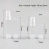 白い澄んだキャップ1/3ozの旅行のミニエアレス噴霧器の化粧品包装の300 x 5ml 10mlの小さなエアレスローションポンプのびん