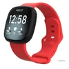 Effen kleur siliconen polsband vervangende horlogeband voor Fitbit Versa 3 Fitbit Sense Smart Watch verstelbare sololusband groothandel