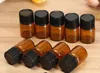 4320pcs/Lot 2ml Mini Amber Glass Essential Oil Refillable Sample Bottle Brown Glasss Vials With Screw Cap DHL Free