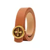 S2753 Spring Europe Women's Decoration Slim Dress Jeans Belt Eyes Metal Needle Plate Buckle Decorated PU Leather Belts