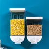 Cozinha Seco Alimentos Caixa de Armazenamento Montado Dispensador De Cereal Easy Press Contêiner Cozinha Plastic Grain Organizer Canister Z41 201030