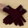 Mode kvinnor dam 2021 cashmere hålla varm körning full fingerhandskar skärmhandske vinter höstgåva # 1