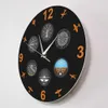 Instrument lotniczy z samolotów wojskowych Nowoczesne zegar ścienny Aviator Home Decor Wall Art Silent Timepiece Lovers Pilot Prezent 20118