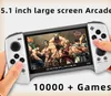X19s 5.1-дюймовый большой экран игр консоль ретро для ручной двойной батареи двойной ручки 10000 Gams для PSP Game Arcade vs x7 821 хороший подарок