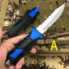 Marine Corps military diving knives one-piece blade Suitable for camping, outdoor survival fishing, hunting and self-defense diving knives