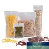 100pcs A Lot White Plastic Packaging Opp Zipper Bags Food Coffee Tea Retail Packages Plastic Bag