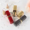 DIY Leere Lippenstifttube Luxus Schwarz Gold Pailletten Diamant Lippenbalsam Quadratisch Nachfüllbare Flaschen für Make-up-Produkt 200 Stück